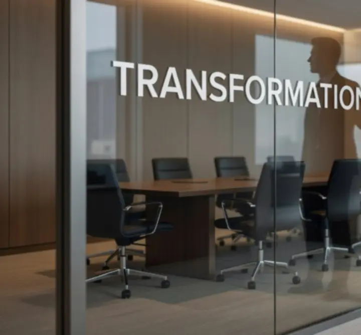 Elegant executive wardrobe with tailored navy suits and coordinated accessories